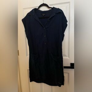 Banana Republic Dark Blue Button-Up Top
